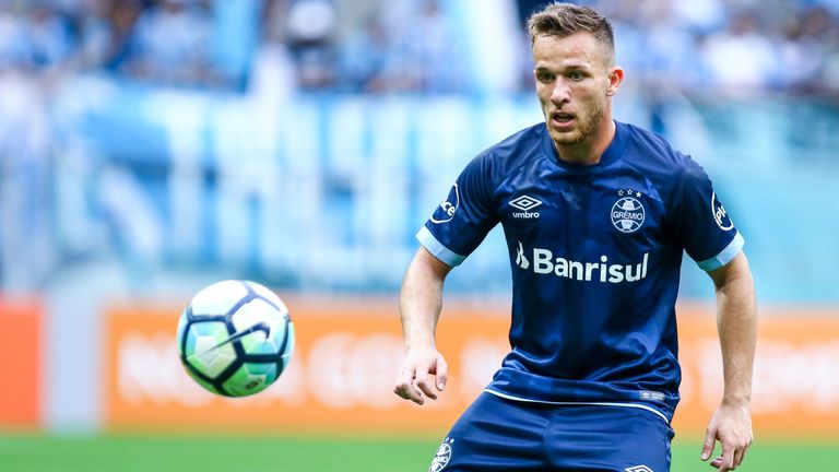 Gremio midfielder Arthur is wanted by Chelsea and Barcelona