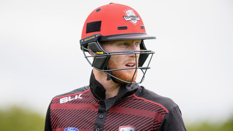 CHRISTCHURCH, NEW ZEALAND - DECEMBER 10:  Ben Stokes of Canterbury looks dejected after being run out for 0 runs during the One Day Ford Trophy Cup match b