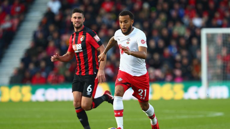 BOURNEMOUTH, ENGLAND - DECEMBER 03:  Ryan Bertrand of Southampton runs with the ball during the Premier League match between AFC Bournemouth and Southampto