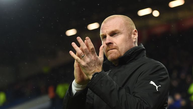 Burnley's English manager Sean Dyche arrives for the English Premier League football match between Burnley and Stoke at Turf Moor in Burnley, north west En