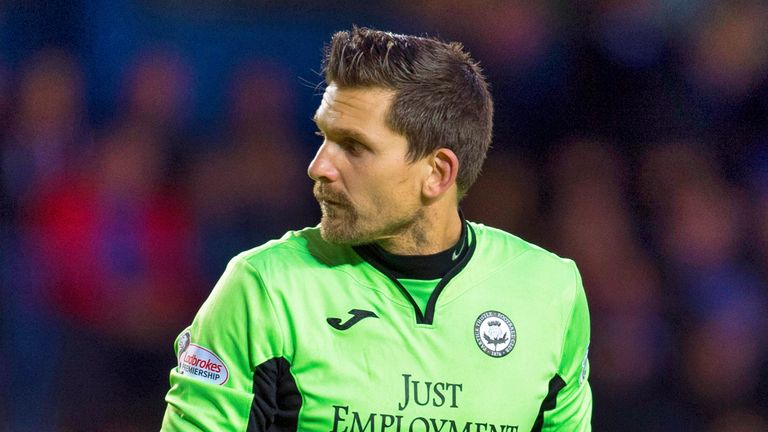 Tomas Cerny last kept a clean sheet for Partick Thistle in a 1-0 win over St Johnstone at the end of October. 
