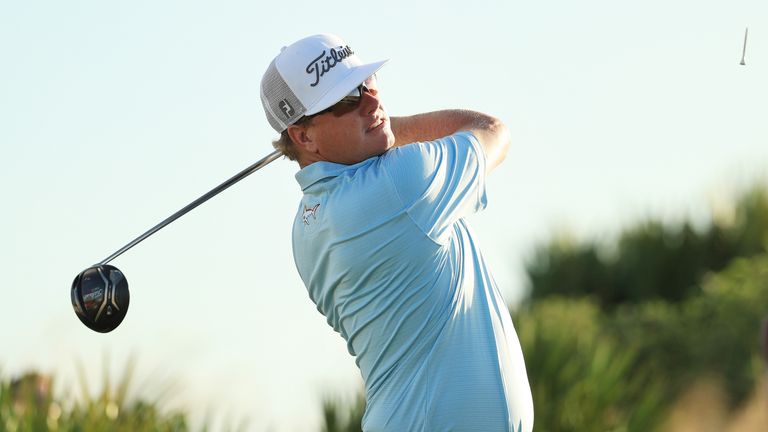 NASSAU, BAHAMAS - DECEMBER 02:  Charley Hoffman of the United States plays his shot from the 15th tee during the third round of the Hero World Challenge at