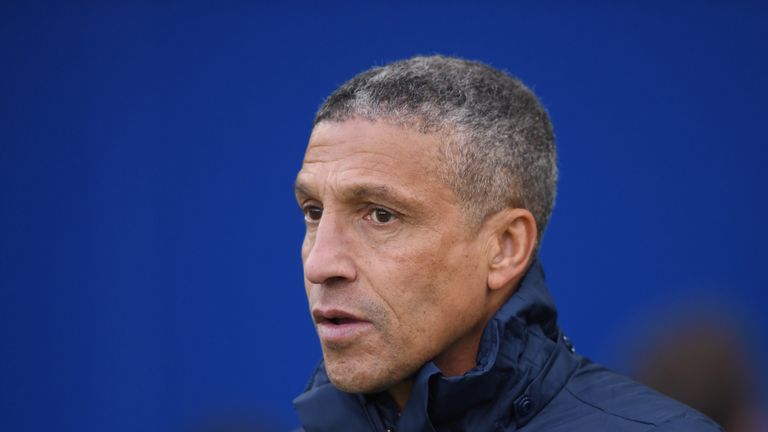 BRIGHTON, ENGLAND - DECEMBER 02:  Chris Hughton, Manager of Brighton and Hove Albion  during the Premier League match between Brighton and Hove Albion and 