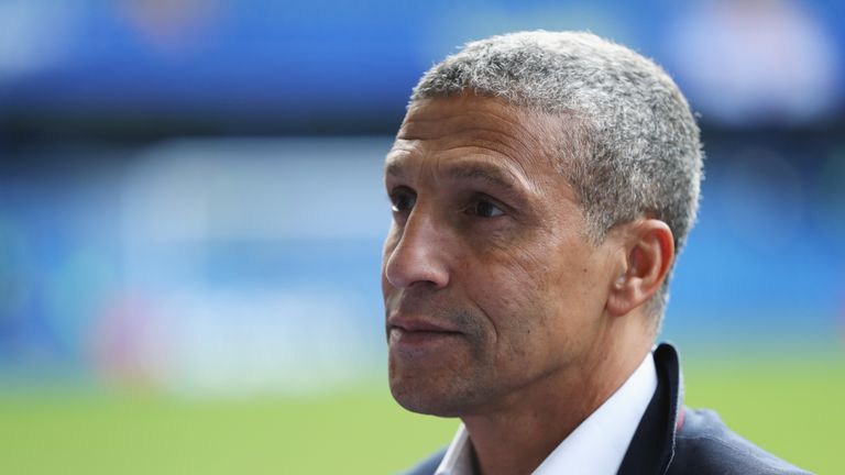 Chris Hughton saw his team outclassed by Chelsea