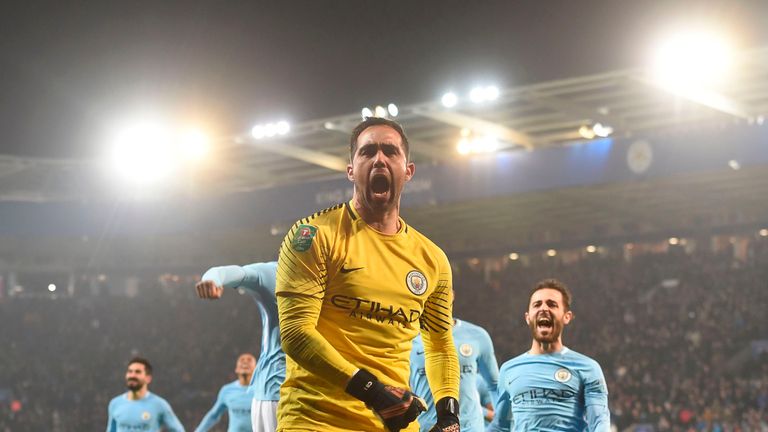 Claudio Bravo is set to start in goal for Manchester City at the DW Stadium