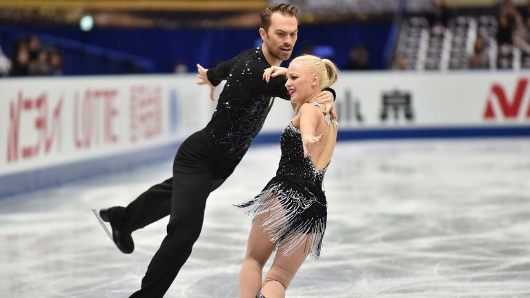 Penny Coomes and Nick Buckland competing in Japan. 