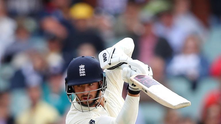James Vince of England bats during day four of the Second Test match during the 2017/18 Ashes Series v Australia
