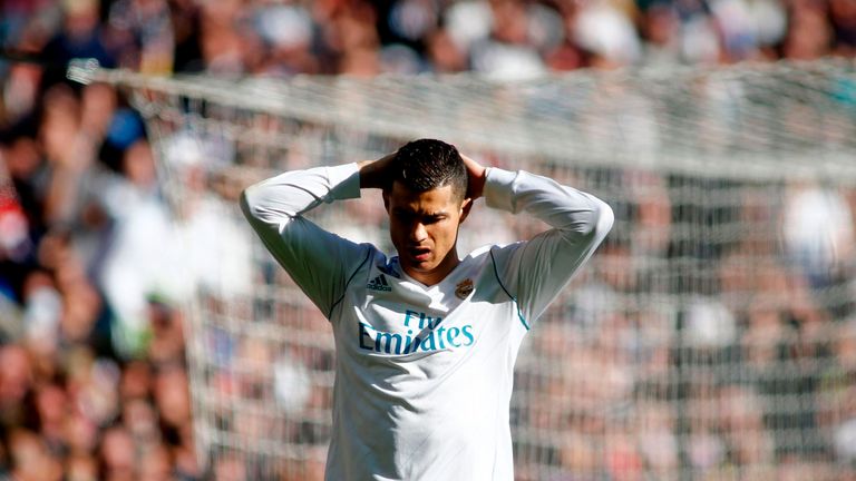 Cristiano Ronaldo rues a missed opportunity during El Clasico