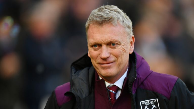 David Moyes prior to the Premier League match between West Ham United and Chelsea