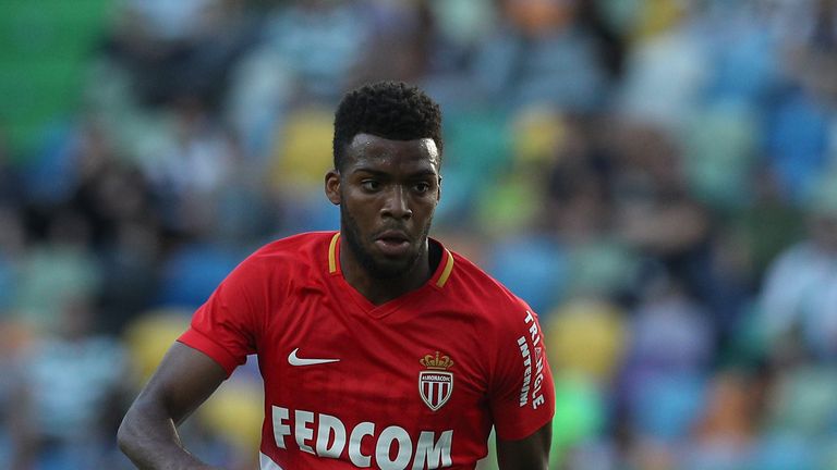 LISBON, PORTUGAL - JULY 22:  Monaco midfielder Thomas Lemar from France during the Friendly match between Sporting CP and AS Monaco at Estadio Jose Alvalad