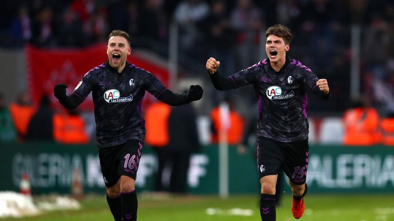 Freiburg celebrate their incredible comeback success
