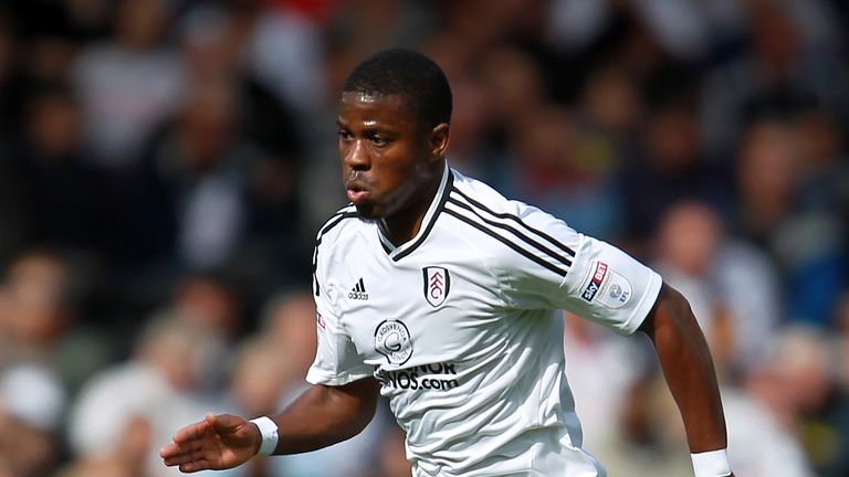 Floyd Ayite in action during the Sky Bet Championship match between Fulham and Cardiff City at Craven Cottage