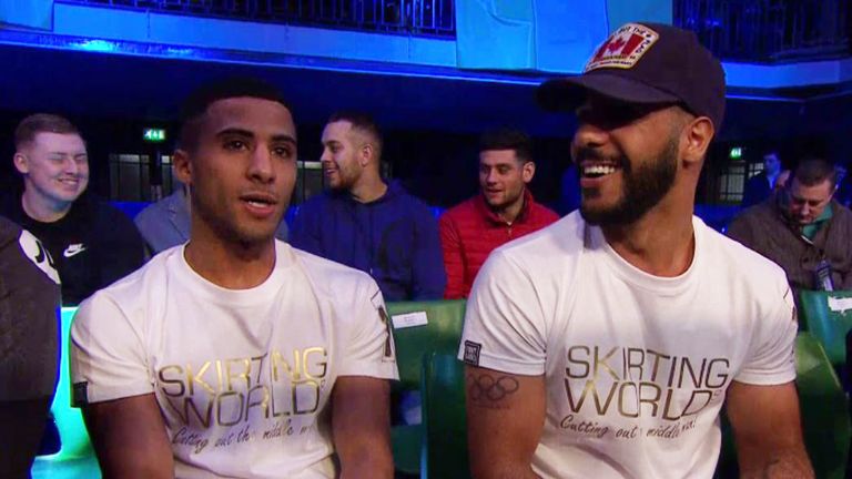 Brothers Kal and Gamal Yafai were watcing their brother from ringside