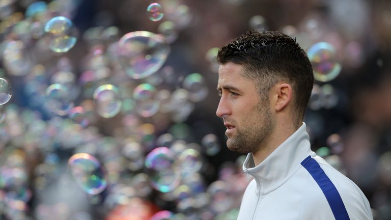 LONDON, ENGLAND - DECEMBER 09: Gary Cahill of Chelsea walks out prior to the Premier League match between West Ham United and Chelsea at London Stadium on 