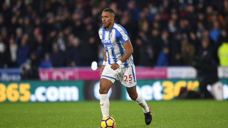 HUDDERSFIELD, ENGLAND - DECEMBER 12:  Mathias Jorgensen of Huddersfield Town during the Premier League match between Huddersfield Town and Chelsea at John