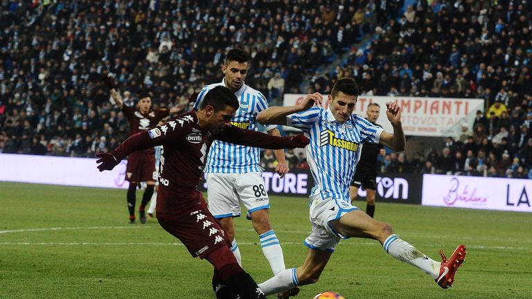 Iago Falque scored twice for Torino