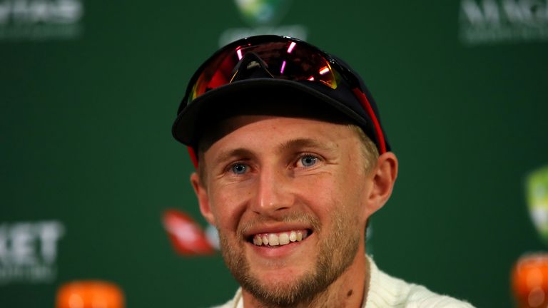 ADELAIDE, AUSTRALIA - DECEMBER 06:  Joe Root of England speaks to the media at the post match press conference after day five of the Second Test match duri