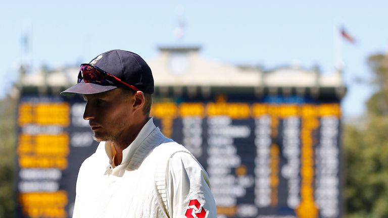 England's Joe Root during day five of the second Ashes Test match v Australia at the Adelaide Oval
