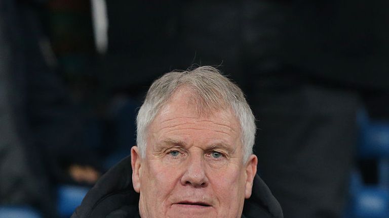 LIVERPOOL, ENGLAND- JANUARY 3:Former Everton manager and player Joe Royle takes his seat in the stands during the Barclays Premier League at Goodison Park.