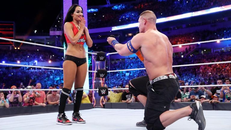 John Cena proposed to Nikki Bella at WrestleMania earlier this year