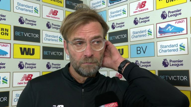 Jurgen Klopp interview with Sky Sports after Liverpool's 1-1 draw with Everton