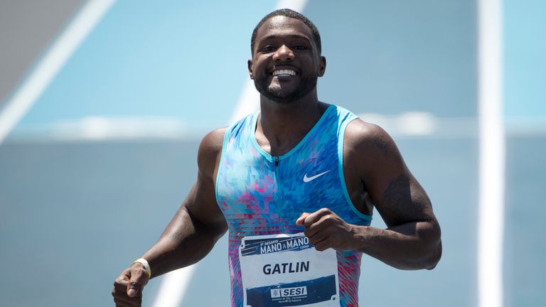 The 100m world champion Justin Gatlin served a pair of doping bans earlier in his career
