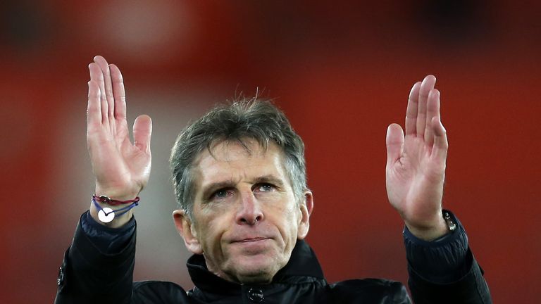 Leicester City manager Claude Puel 