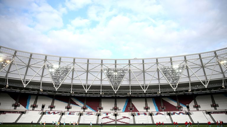 A general view inside the London Stadium