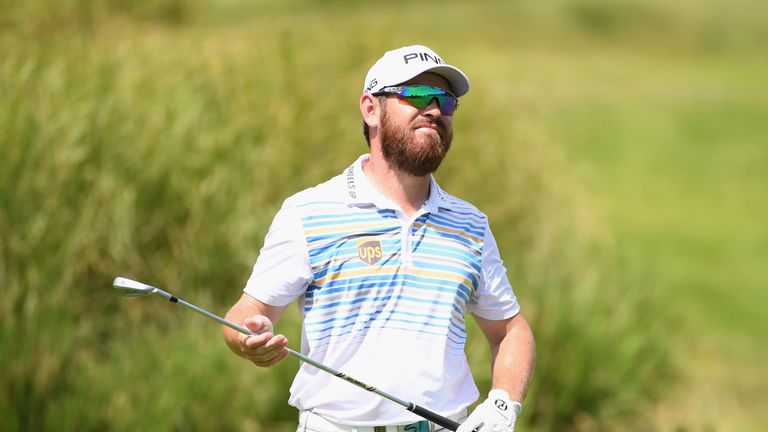 BEL OMBRE, MAURITIUS - DECEMBER 03:  Louis Oosthuiezen of South Africa reacts on the 18th fairway during day four of the AfrAsia Bank Mauritius Open at Her