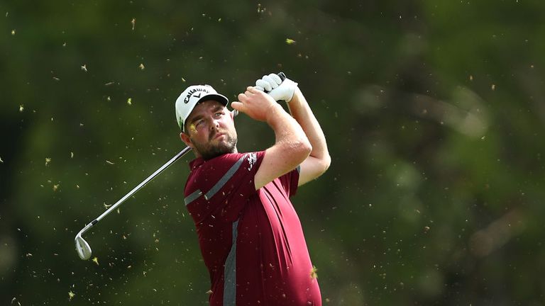 GOLD COAST, AUSTRALIA - DECEMBER 01:  Marc Leishman of Australia plays a shot during day two of the Australian PGA Championship at Royal Pines Resort.
