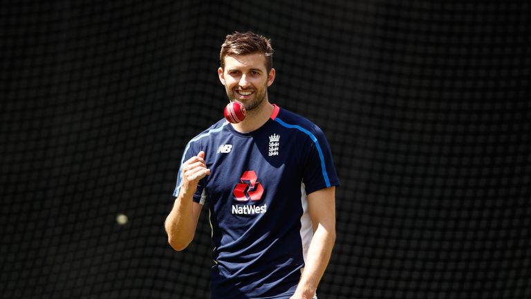 MELBOURNE, AUSTRALIA - DECEMBER 23:  Mark Wood bowls during an England nets session at the Melbourne Cricket Ground on December 23, 2017 in Melbourne, Aust