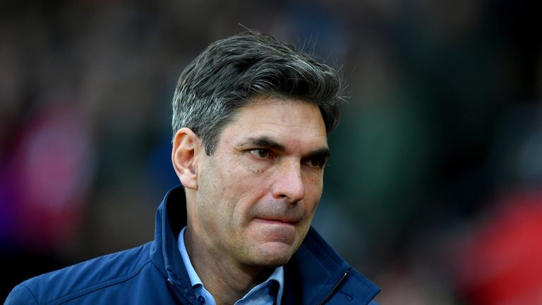 Mauricio Pellegrino prior to the Premier League match between Southampton and Huddersfield Town