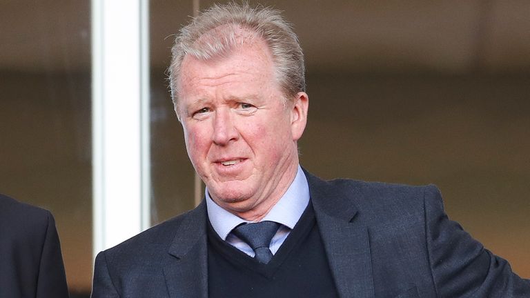 Steve McClaren looks on from the sideline.