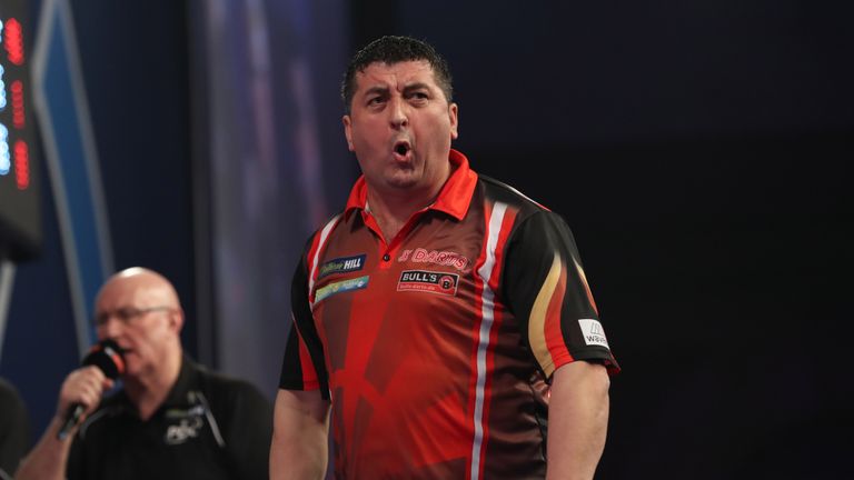 Mensur Suljovic was too good for Kevin Painter and he set up a second round contest with fellow major winner Robert Thornton