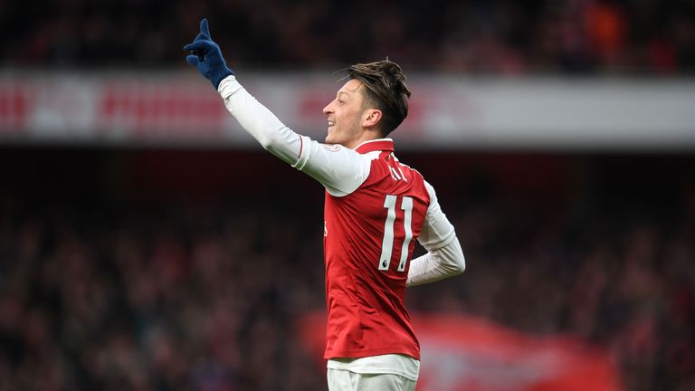 during the Premier League match between Arsenal and Newcastle United at Emirates Stadium on December 16, 2017 in London, England.