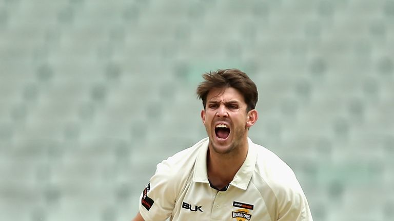 MELBOURNE, AUSTRALIA - DECEMBER 04:  Mitchell Marsh of Western Australia appeals unsuccessfully during day two of the Sheffield Shield match between Victor