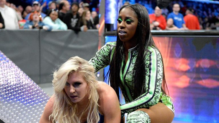 Naomi rescued Charlotte Flair from another Riott Squad assault