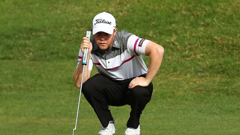 GOLD COAST, AUSTRALIA - DECEMBER 01:  Nathan Kimsey of England prepares to putt during day two of the Australian PGA Championship at Royal Pines Resort. 