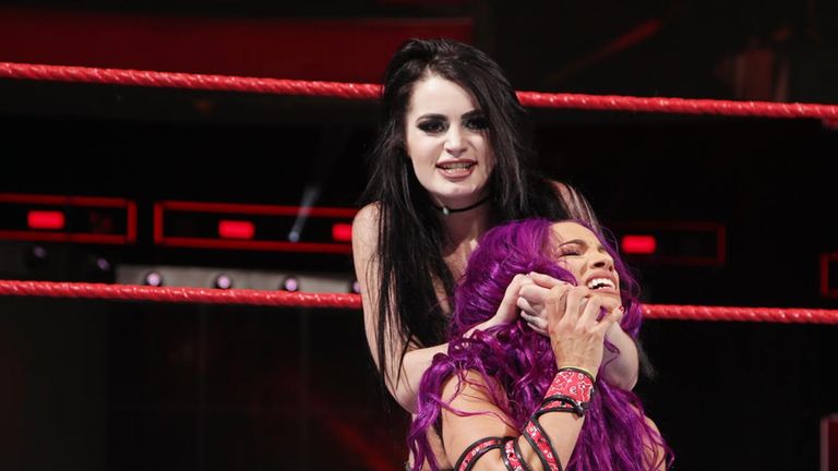 Paige took on Sasha Banks in her first match since June 2017