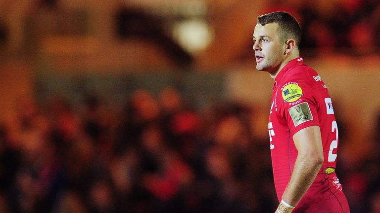 Guinness PRO14, Parc y Scarlets, Wales 23/9/2017.Scarlets vs Edinburgh.Scarlets' Paul Asquith