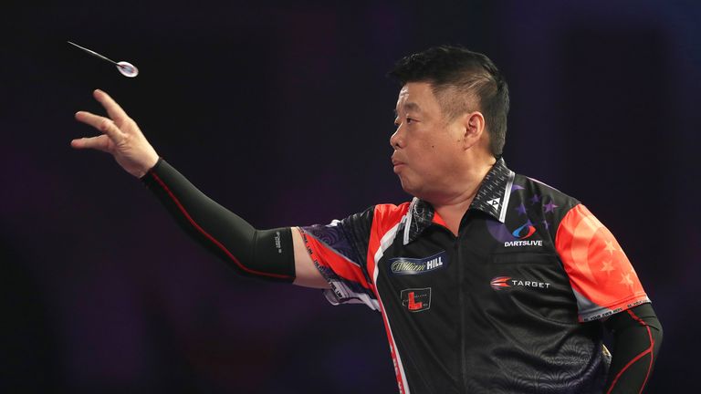 Paul Lim on day five of the William Hill World Darts Championship at Alexandra Palace