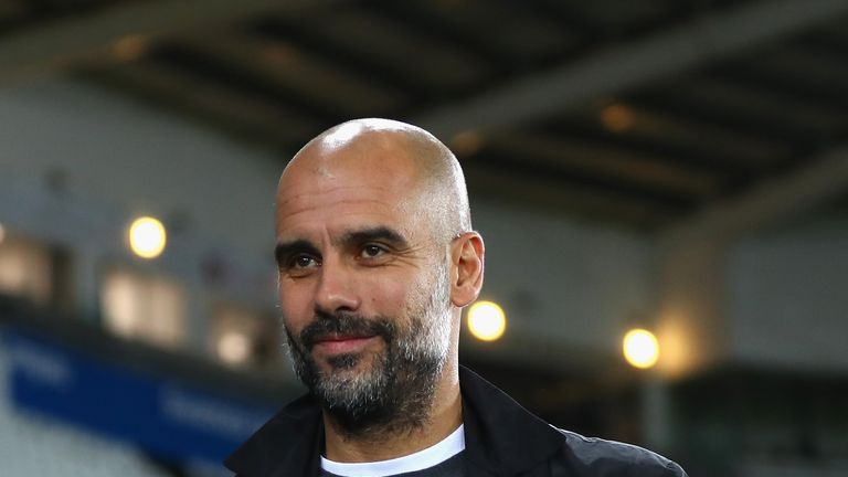 SWANSEA, WALES - DECEMBER 13: Josep Guardiola, Manager of Manchester City arrives at the stadium prior to the Premier League match between Swansea City and