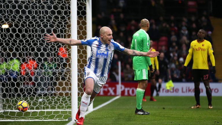 Aaron Mooy doubles Huddersfield's lead at Vicarage Road