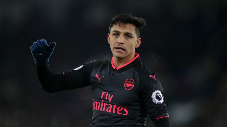 LONDON, ENGLAND - DECEMBER 28: Alexis Sanchez of Arsenal during the Premier League match between Crystal Palace and Arsenal at Selhurst Park on December 28