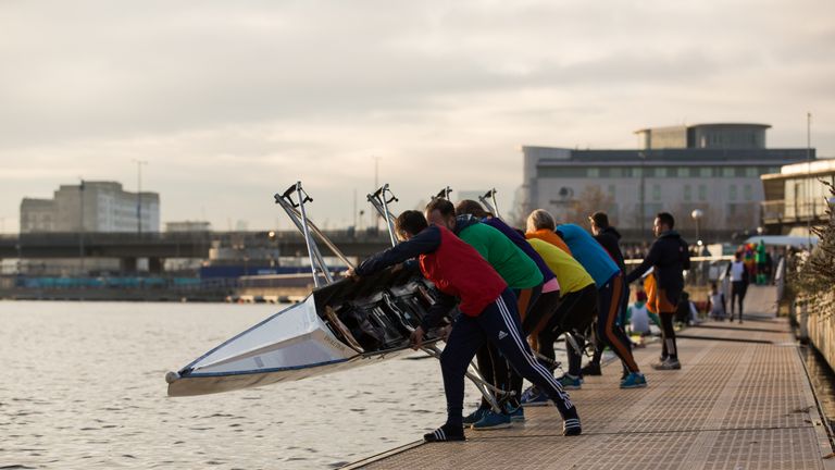 London Otters, Rainbow Laces rowing (Simon Bell photography)