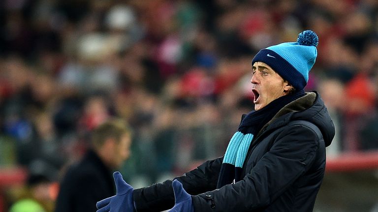  Head coach Roberto Mancini of FC Zenit Saint Petersburg gestures during a Russian Premier League match