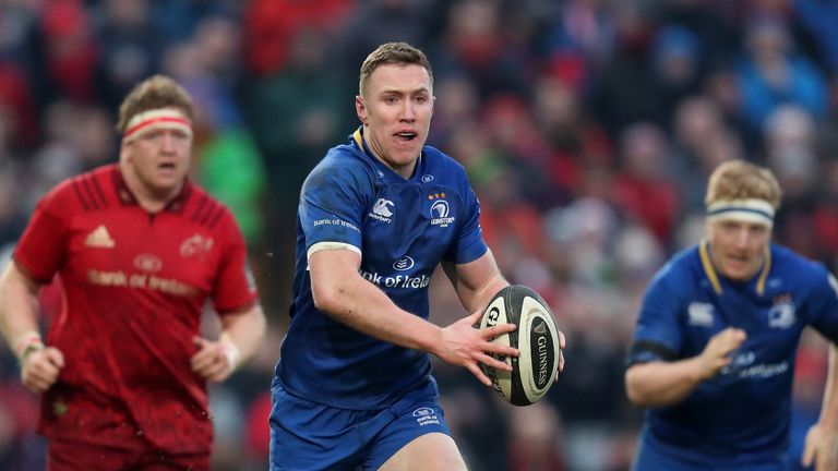 Leinster's Rory O'Loughlin on the attack at Thomond Park on St Stephen's Day