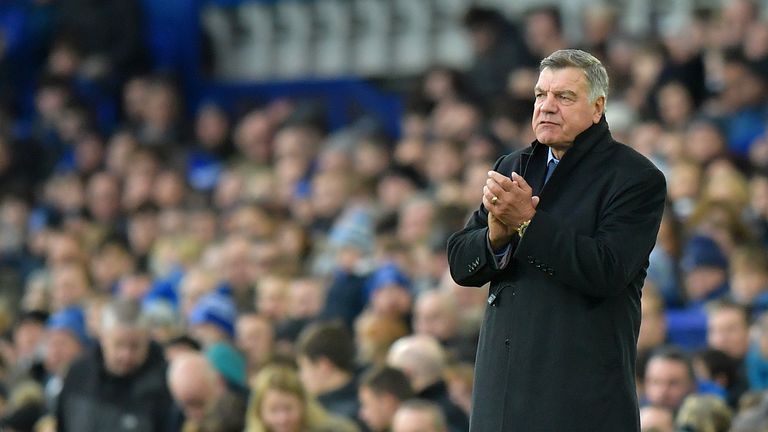 Everton manager Sam Allardyce during the Premier League match at Goodison Park, Liverpool. PRESS ASSOCIATION Photo Picture date: Saturday December 2, 2017.
