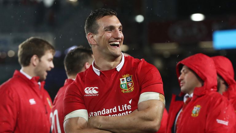 AUCKLAND, NEW ZEALAND - JULY 08:  Sam Warburton of the Lions looks on following the drawn series during the third test match between the New Zealand All Bl