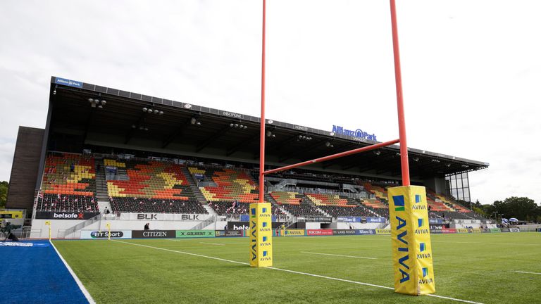 General view of Allianz Park before the Aviva Premiership match between Saracens and Sale Sharks at Allianz Park in September